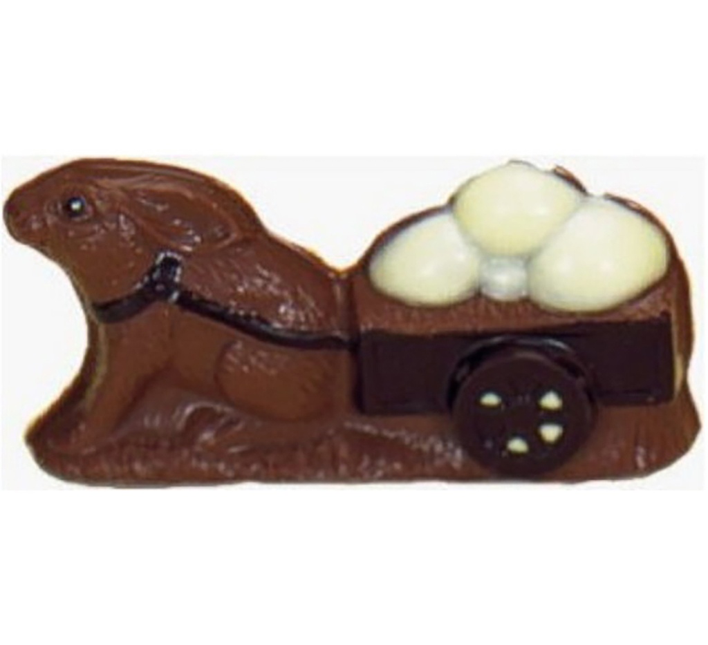 Chocolate mould hare cart egg 120 mm