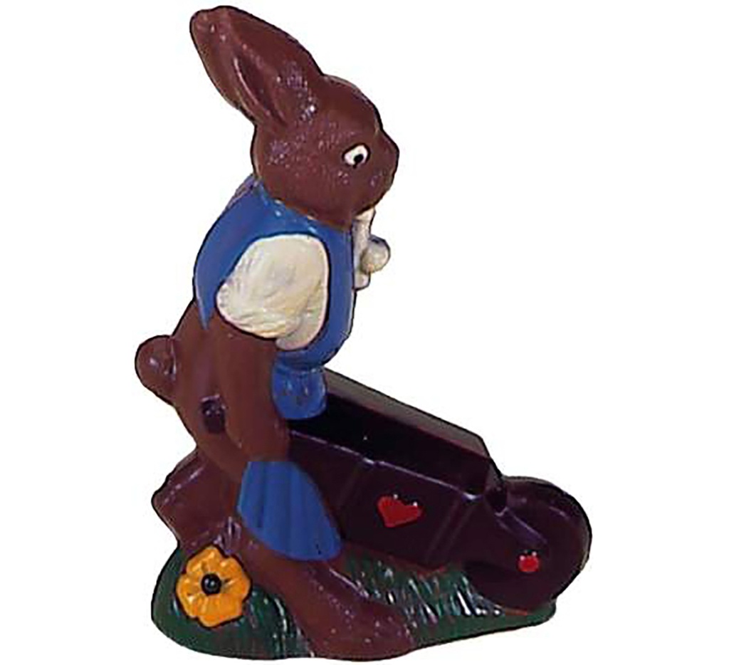 Stampo di cioccolato lepre/carriola 310 mm