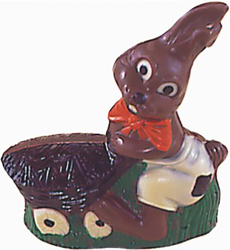 Stampo di cioccolato coniglio con carrello 110 mm