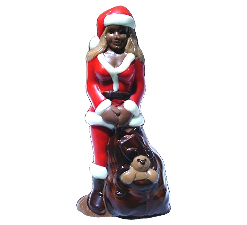 Schokoladenform Weihnachtsfrau 140 mm