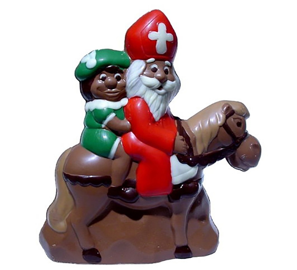 Schokoladenform Sankt Nkolaus und peter auf pferd 150 mm
