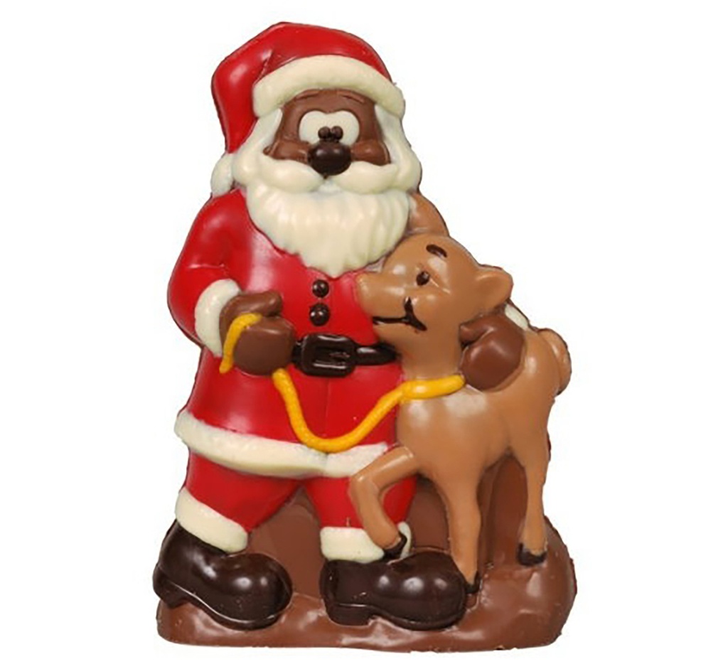 [H441022/C] Chocoladevorm kerstman hert 180 mm