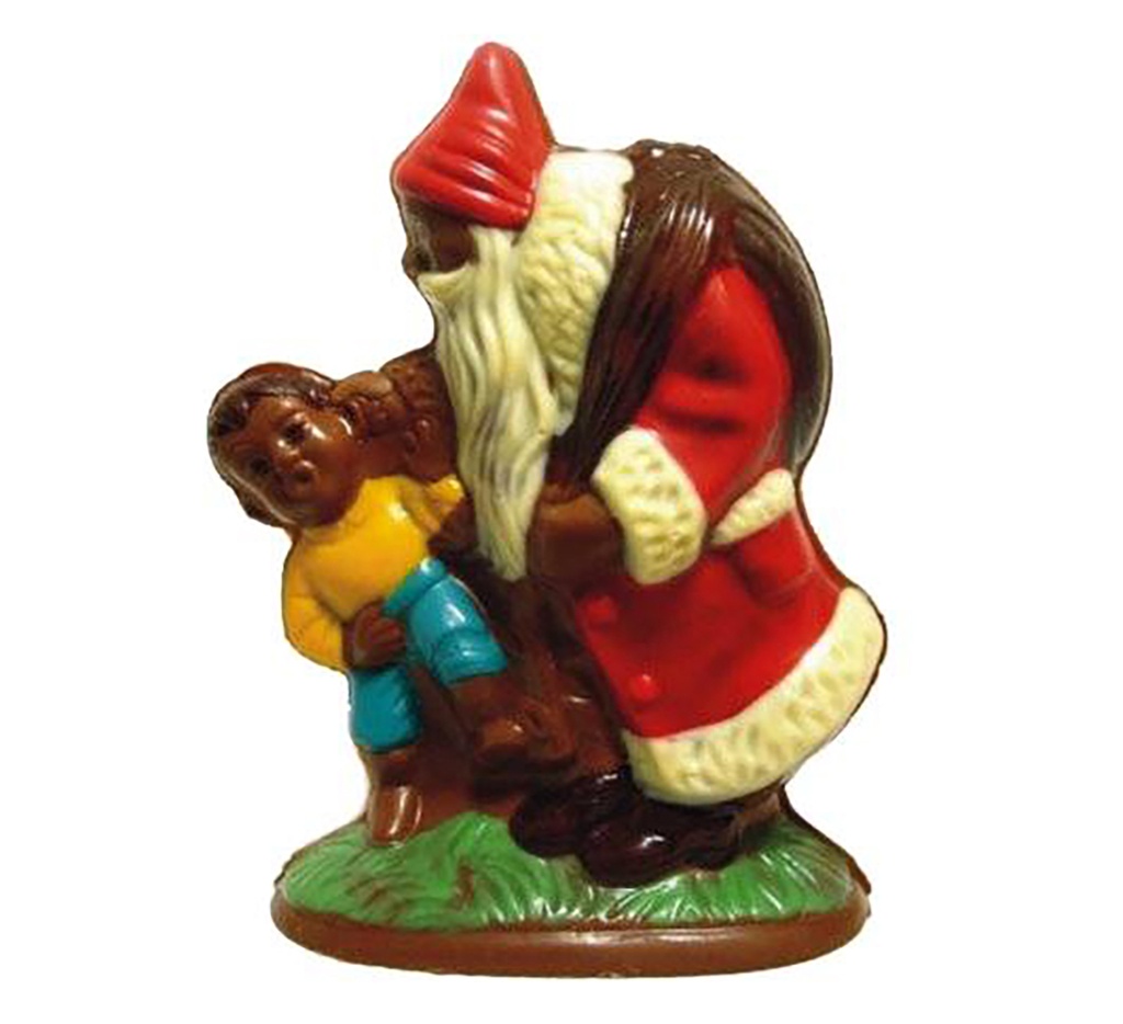 Schokoladenform Weihnachtsmann mit Junge