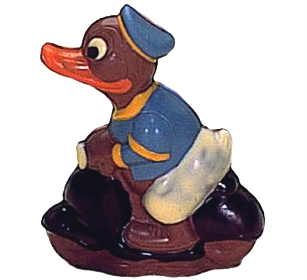 Moule à chocolat canard sur scooter 125 mm
