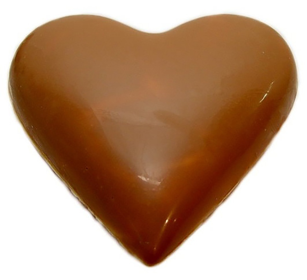 Stampo di cioccolato cuore liscio 95 mm