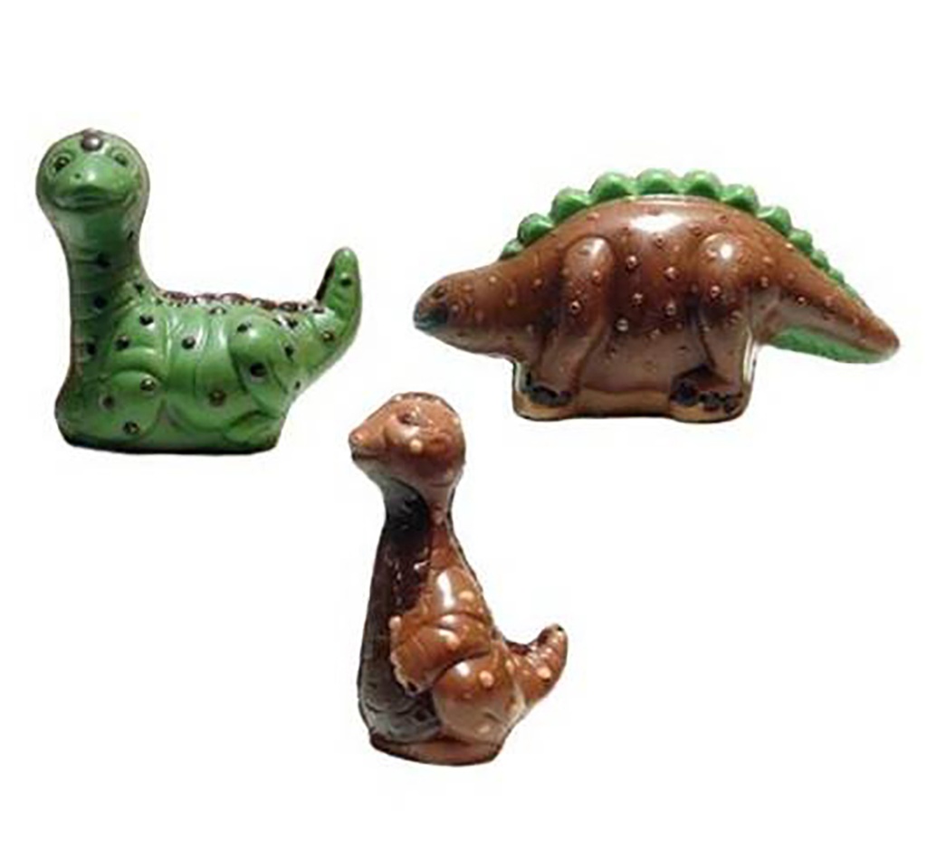 Chocoladevorm dino's 3 fig.