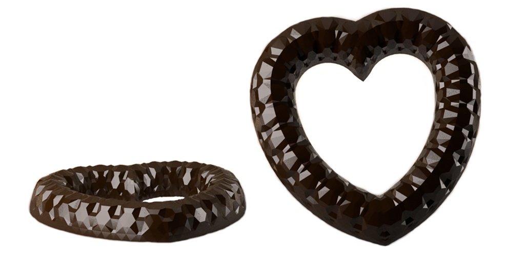 Chocolate mould heart diamond 176 mm
