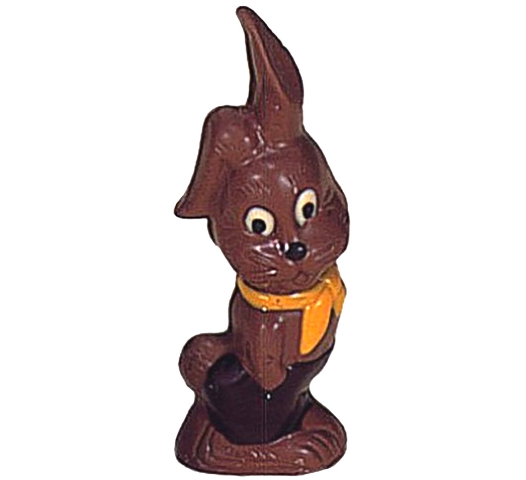 [H708] Molde de chocolate conejo con oreja colgante 300 mm