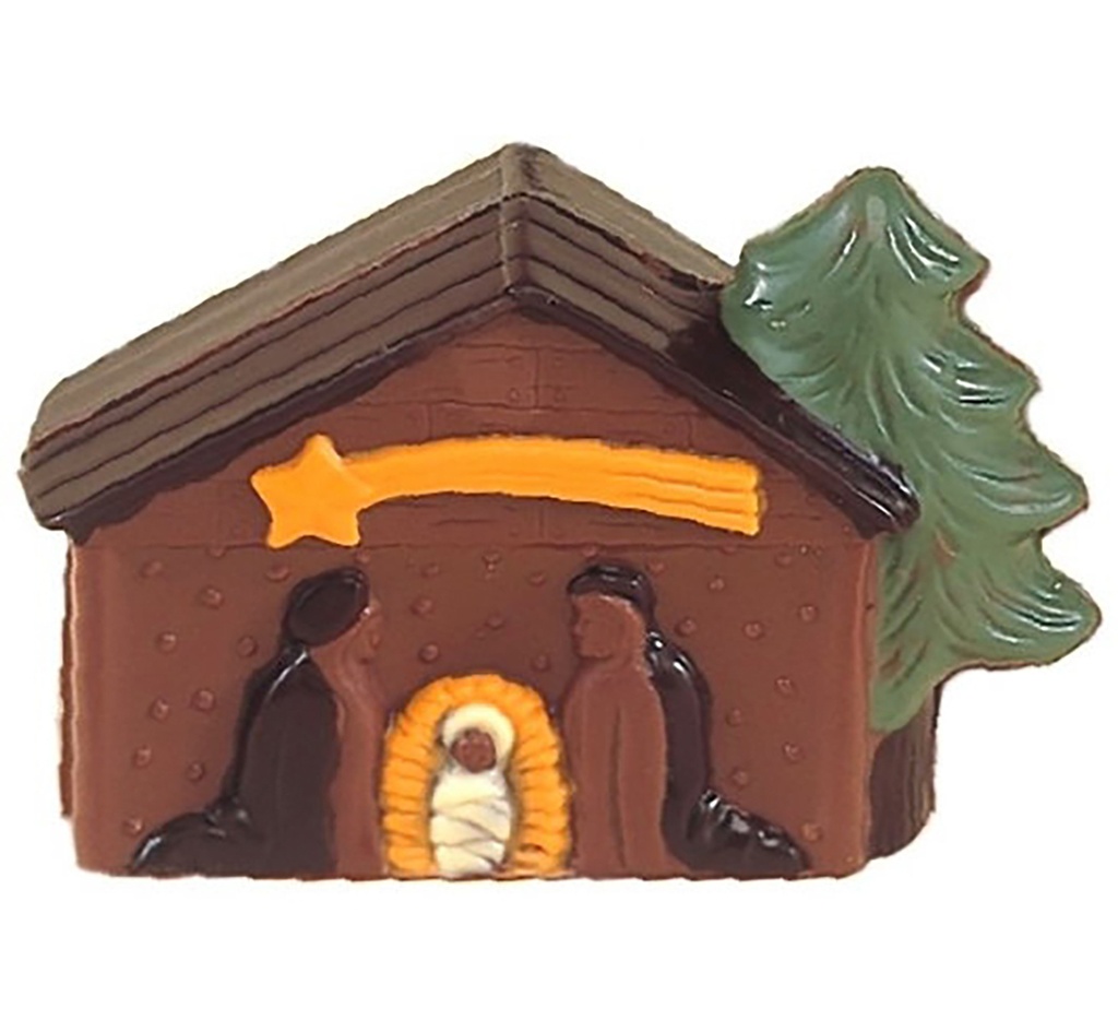 Chocoladevorm kerststal 192 mm