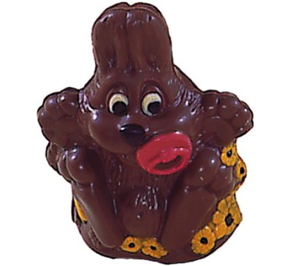 Moule à chocolat pour lapin grand pied 150 mm