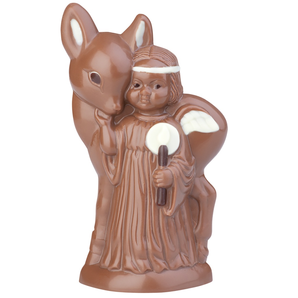 Chocoladevorm engel + hert 122 mm