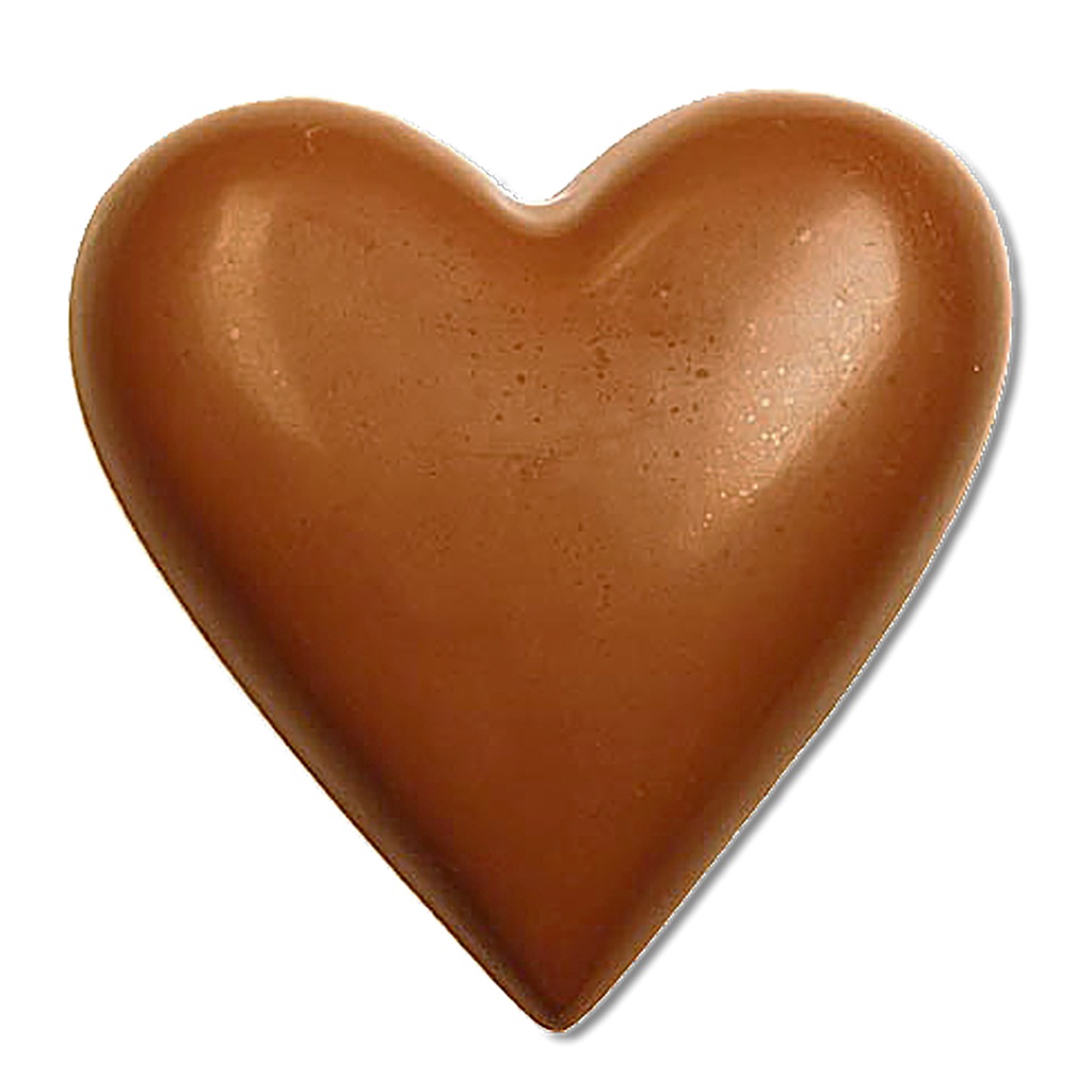 Chocolate mould heart double  65 mm