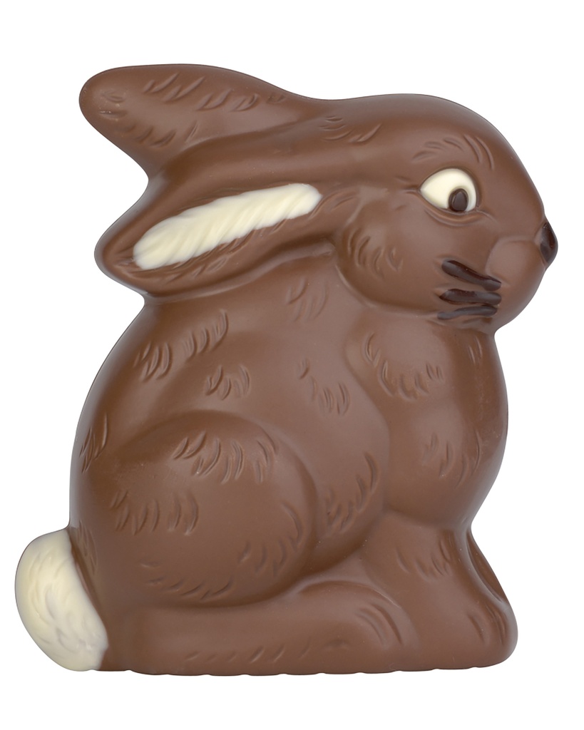Moule à chocolat lapin assis + oreilles décollées 100 mm