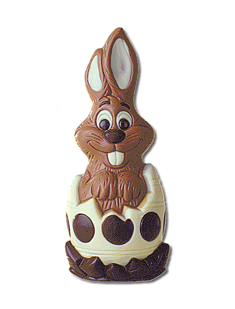 Molde de chocolate liebre + huevo 196 mm