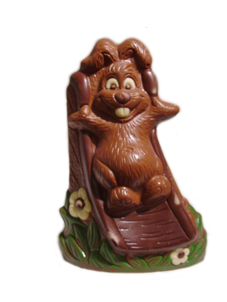 Chocoladevorm konijn + glijbaan 170 mm