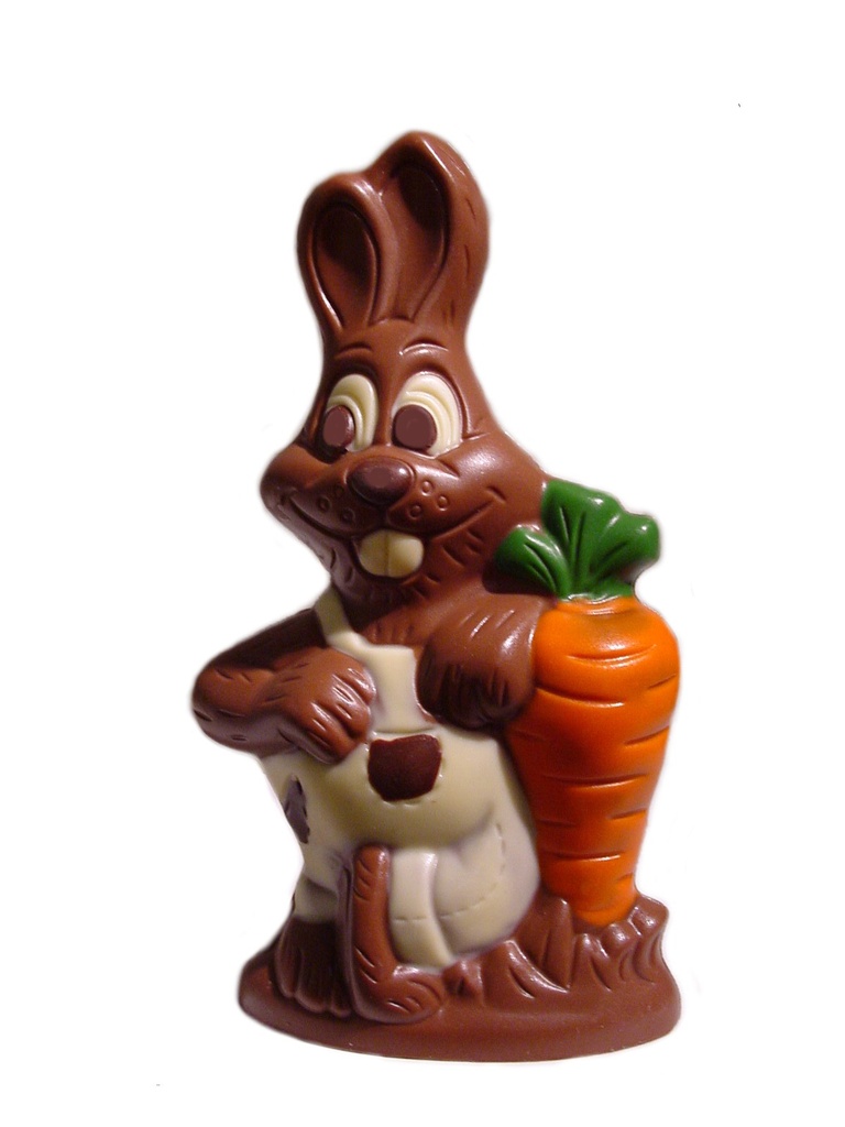 Chocolate mould hare + carrot 130 mm