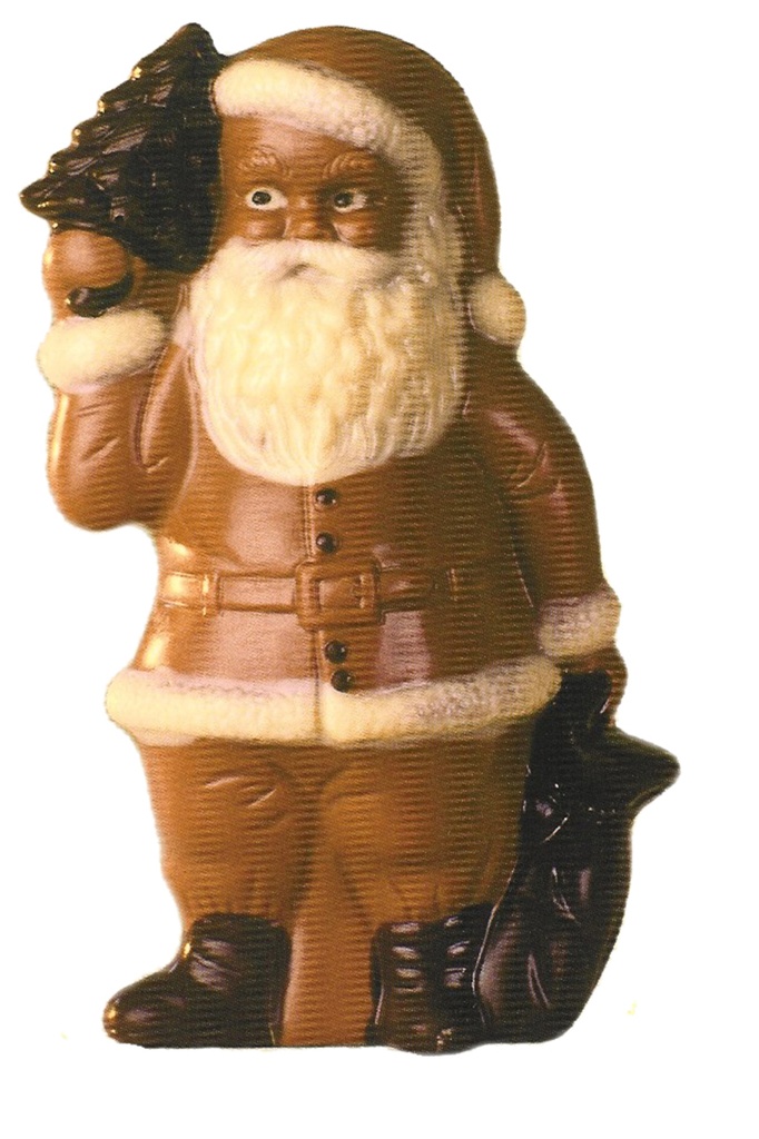 Molde de chocolate Papá Noel + árbol 140 mm
