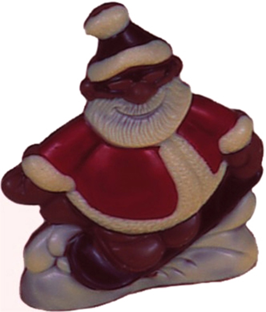 Chocoladevorm Kerstman + snowboard 144 mm