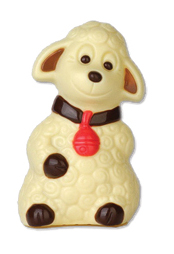 [HB8012] Chocolate mould sitting lamb 130 mm