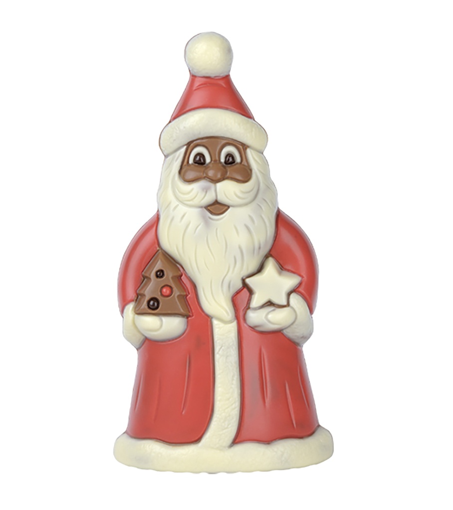 Stampo di cioccolato Babbo Natale con stella 170 mm