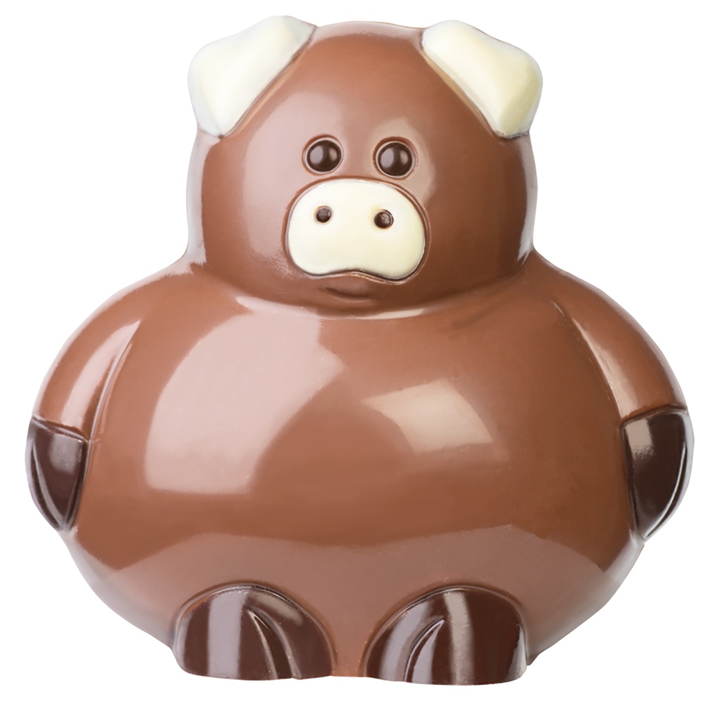 Chocolate mould spherical pig "Babette" 103 mm