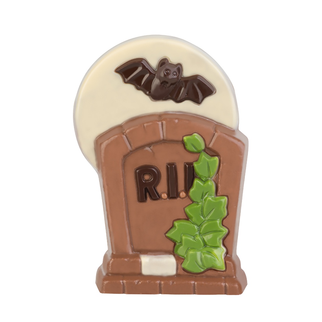 Molde de chocolate Lápida de Halloween "RIP" 100 mm
