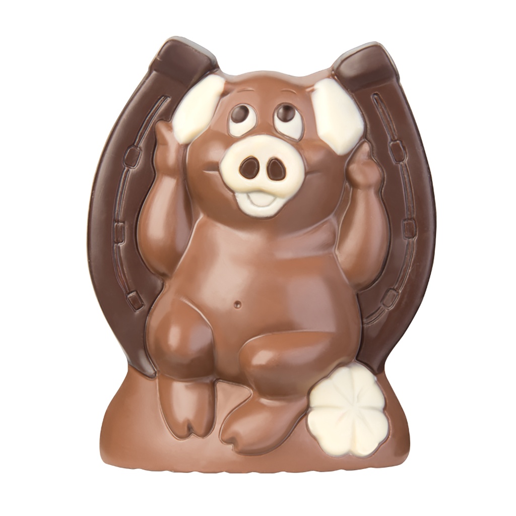 Chocolate mould good-luck pig + horseshoe 120 mm