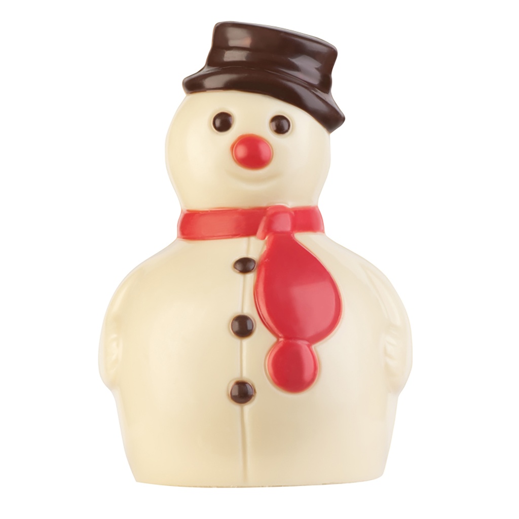 Chocolate mould snowman + scarf 100 mm