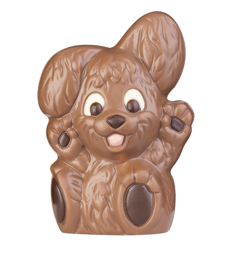 Chocoladevorm wollig konijntje "Emmy" 94 mm