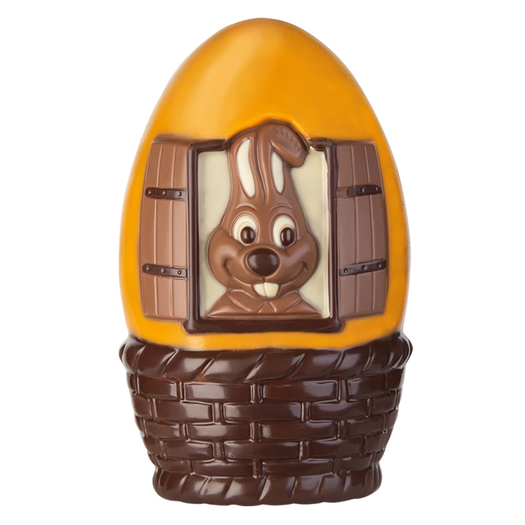 Chocoladevorm konijnenhuis + raam 152 mm