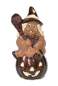Chocolate mould witch + pumpkin 130 mm
