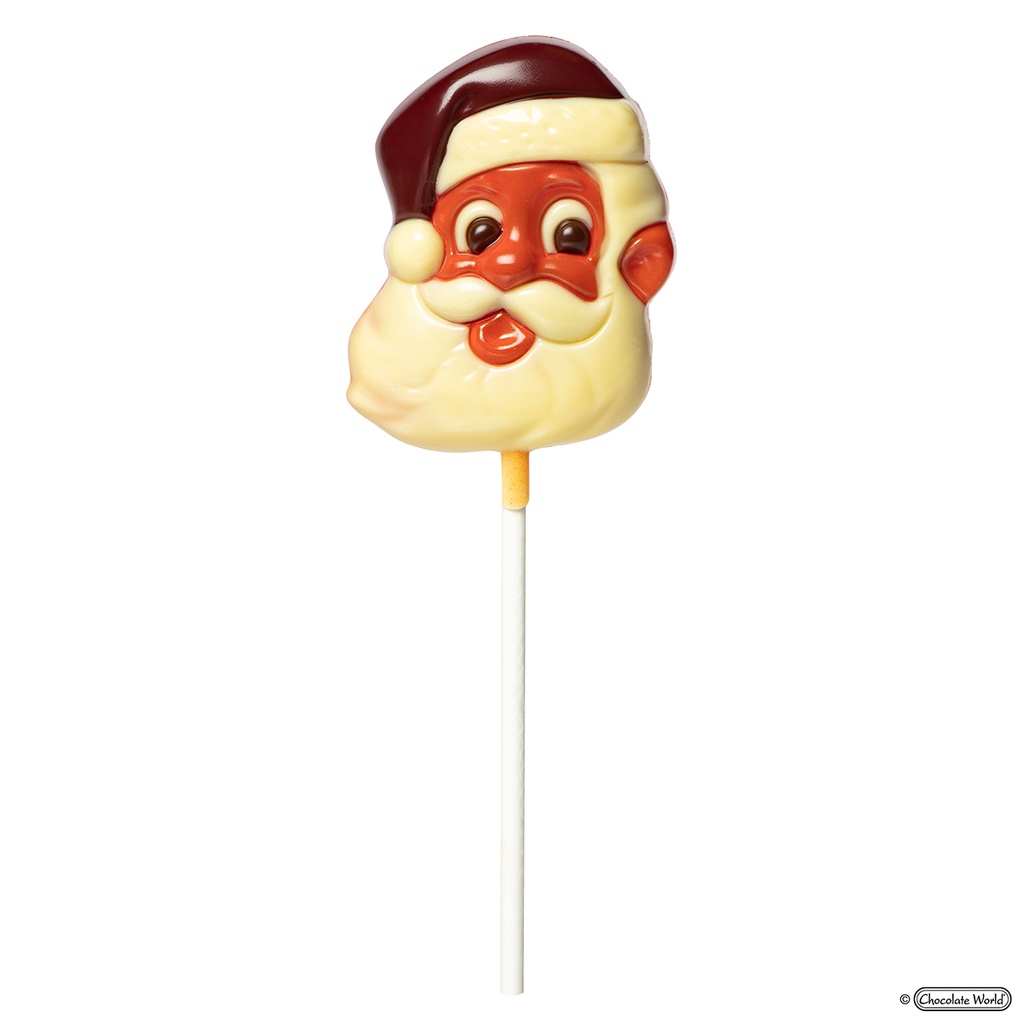 Schokoladenform lutscher Weihnachtsmann 65 mm
