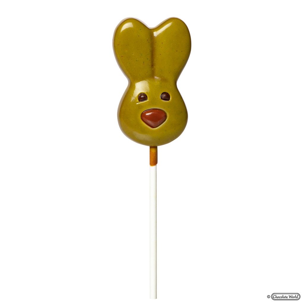 Chocoladevorm lolly Konijnenhoofd 71 mm