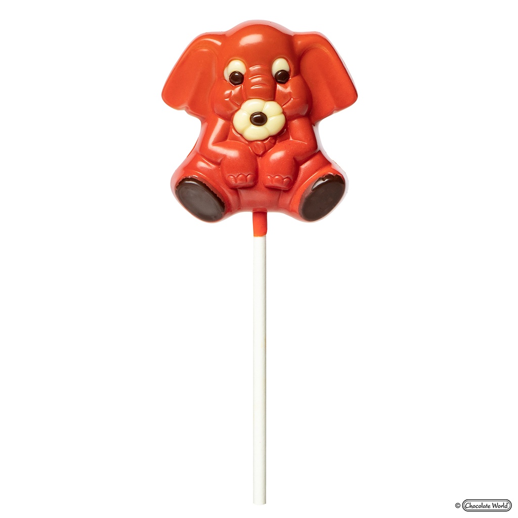 Stampo di cioccolato lecca lecca Elefante 56 mm
