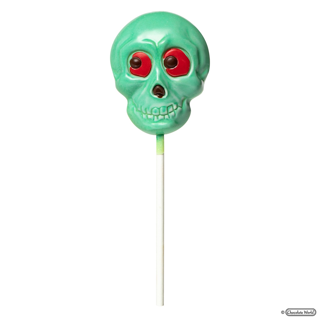 Chocolate mould lollipop Halloween "skull" 61 mm