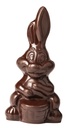 Schokoladenform Kaninchen mit Korb 245 mm