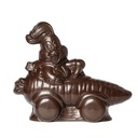 Chocolate mould rabbit in carrot car 210 mm