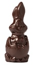 Chocolate mould rabbit in easter egg 195 mm