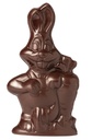 Molde de chocolate conejo con zanahoria 185 mm