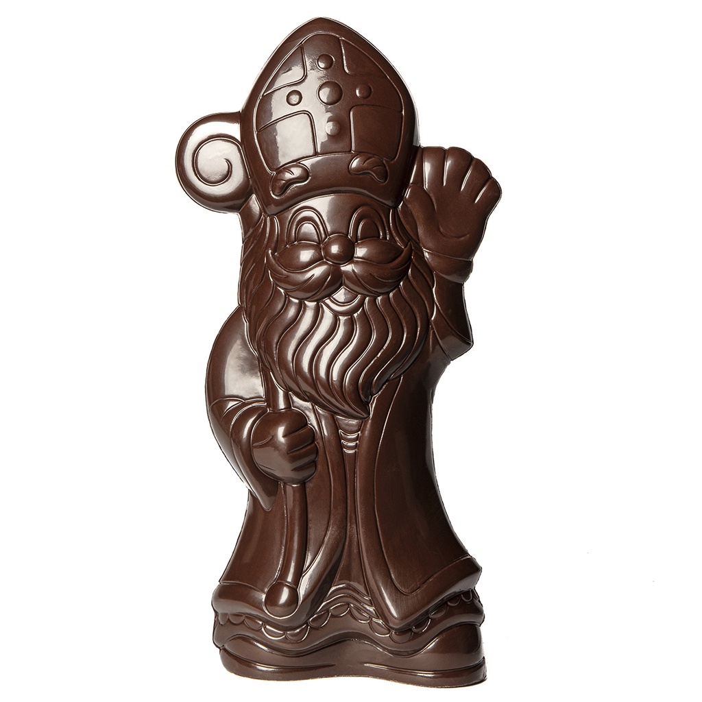 Chocoladevorm Sinterklaas zwaait 405 mm
