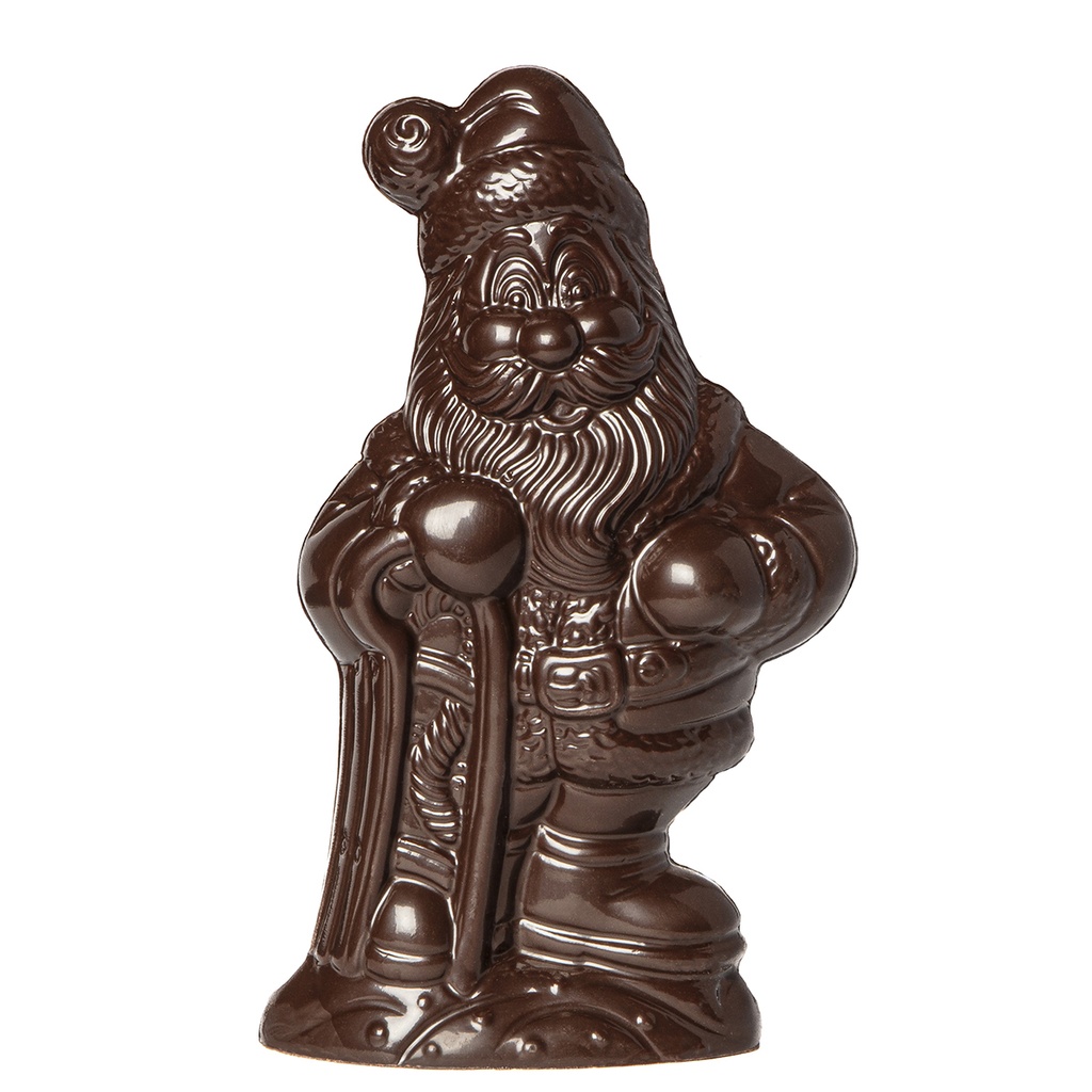 Moule à chocolat père de noël avec un traîneau 180 mm