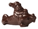 Moule à chocolat père de noël en avion