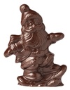 Moule à chocolat père de noël sur un swoboard 195 mm
