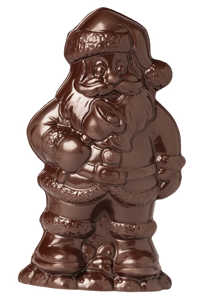 Schokoladenform Weihnachtsmann mit Glocke 185 mm