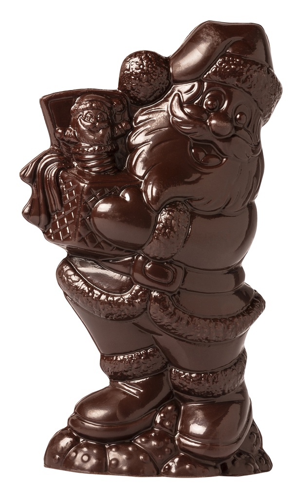 Chocoladevorm Kerstman "Jack in the box"