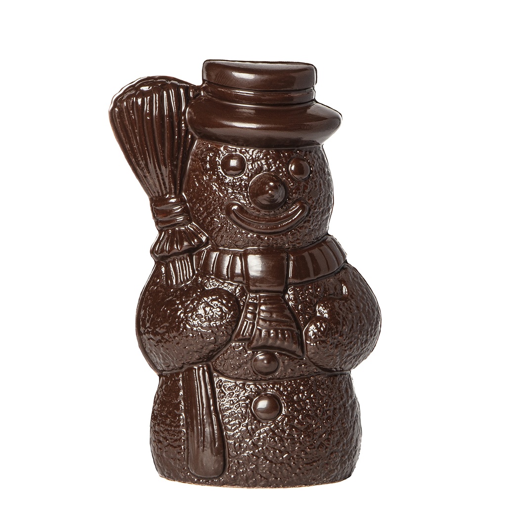 Stampo di cioccolato pupazzo di neve con cappello 155 mm