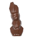 Chocolate mould magnetic laughing hare origami 200 mm