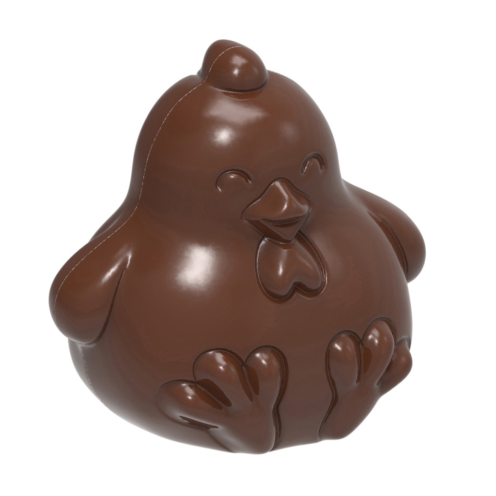 [HM045CW] Molde de chocolate magnético pollo redondo 150 mm