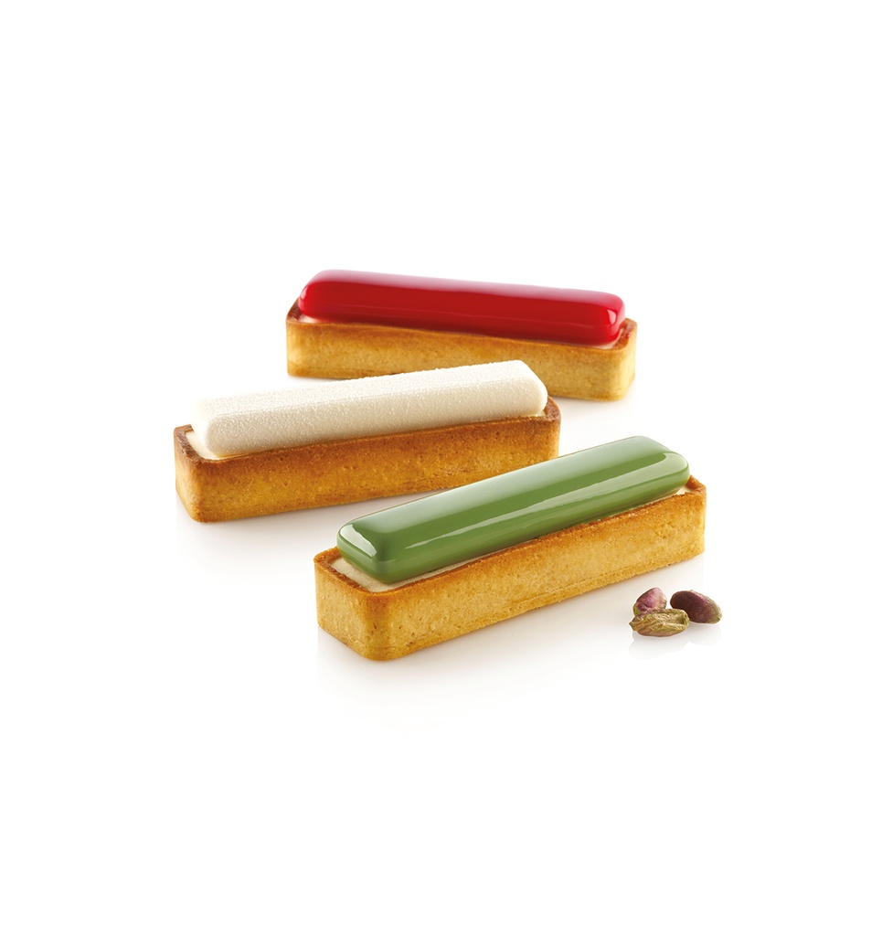 Silikomart Kit Anello per crostata rettangolare  120 x 35 mm