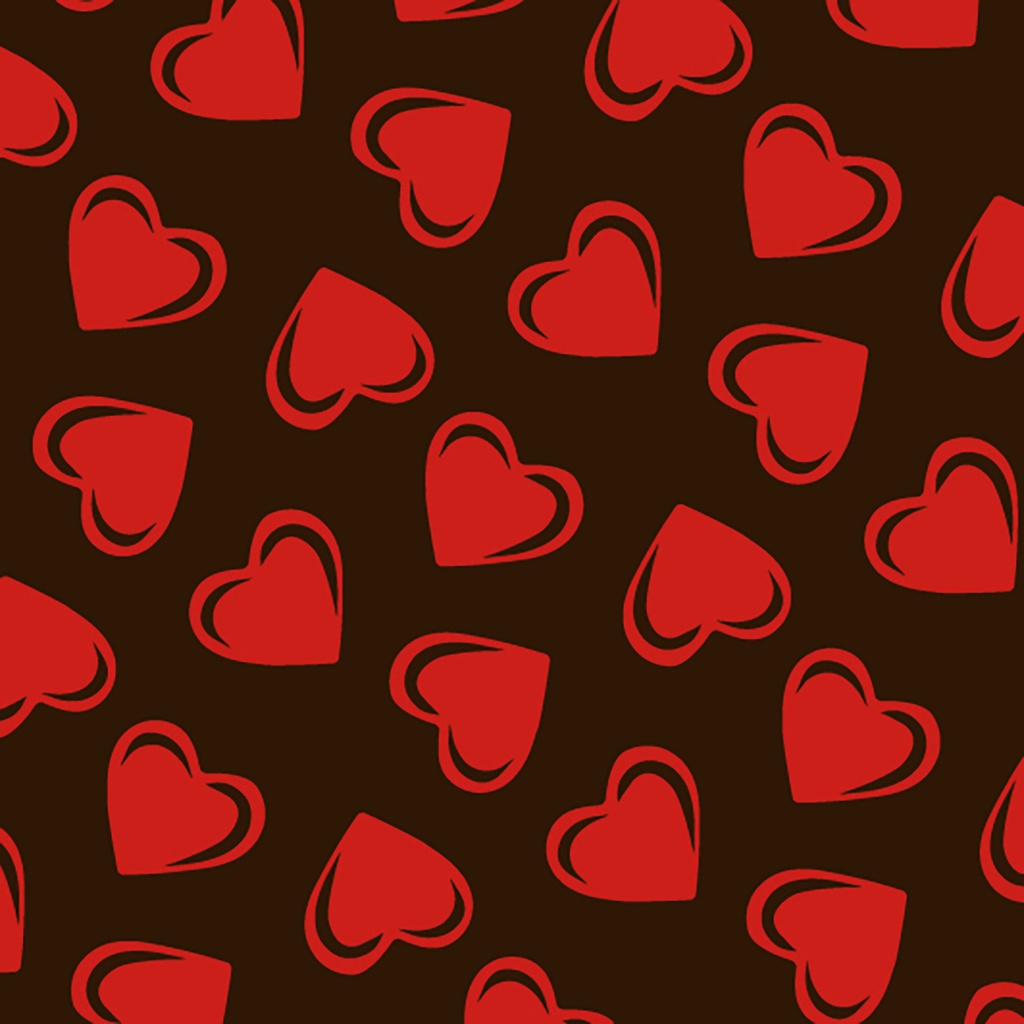 [LF032928] Transfers for magnetic moulds 135 x 275 mm Hearts of love